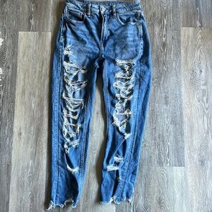 American eagle stretch ripped stretch jeans